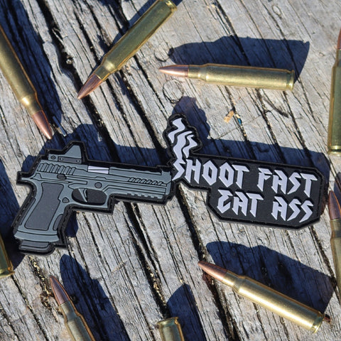 Shoot Fast Eat Ass Patch